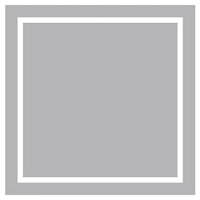 Gray Solid Color Square Gift Label Stickers, 40-Pack