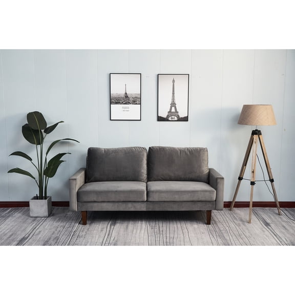 Gray - Solid Wood Legs for Stability - Reading Nook - Safe and Comfortable