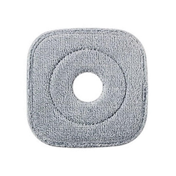Gray Square Mop Head for Floor Cleaning, High Absorbent, Washable Fiber Replacement Mop Pad