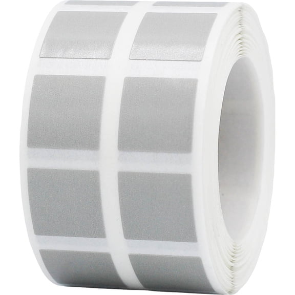 Gray Square Stickers | 0.5" Inch Square | 1000 Pack