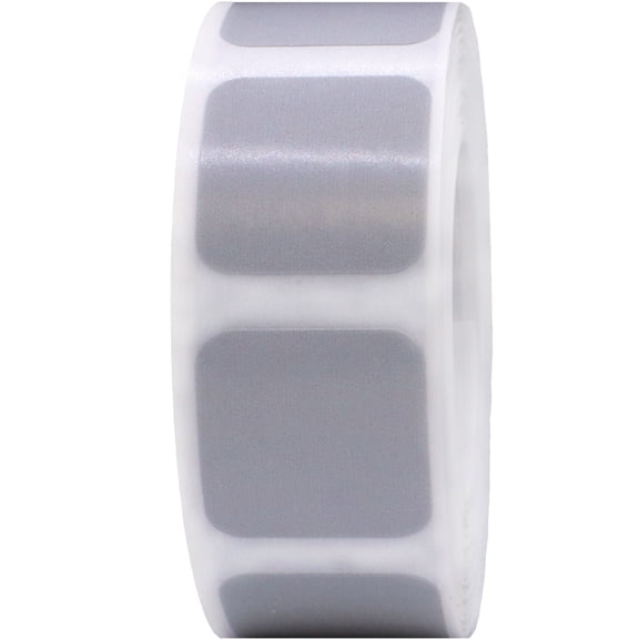 Gray Square Stickers | 0.75" Inch Square | 500 Pack