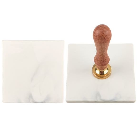 Gray Square Wax Seal Marble Pad Absorbent Ceramic Coasters Stamp Mat Cooling Stone Heat Resistant Easy Demoulding Plate Non-Stick