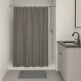 thumbnail image 1 of "Evideco Gray Water-Resistant Mildew-Resistant Polyester Shower Curtain with 8 Grommets, 48" W x 72" H, 1 of 4