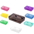 thumbnail image 1 of Gray Standard Size Plastic Pencil Box, Hard Clear Pencil Case with Snap-Tight Lid, Practical Organizer for Office and School Stationery, 1 of 6