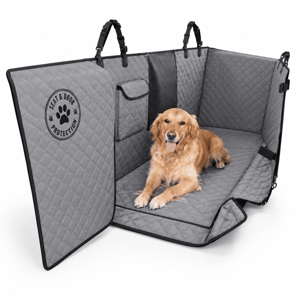 Gray Standard XL Dog Hammock For Full-Size Crew Cab Fold-Up Seat