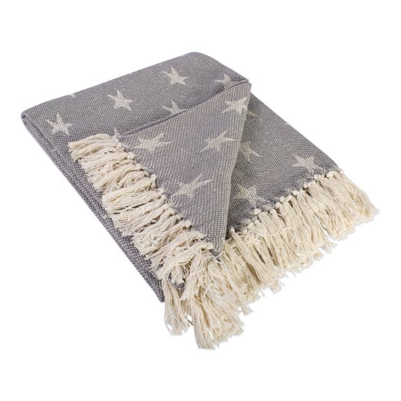 Gray Stars Throw