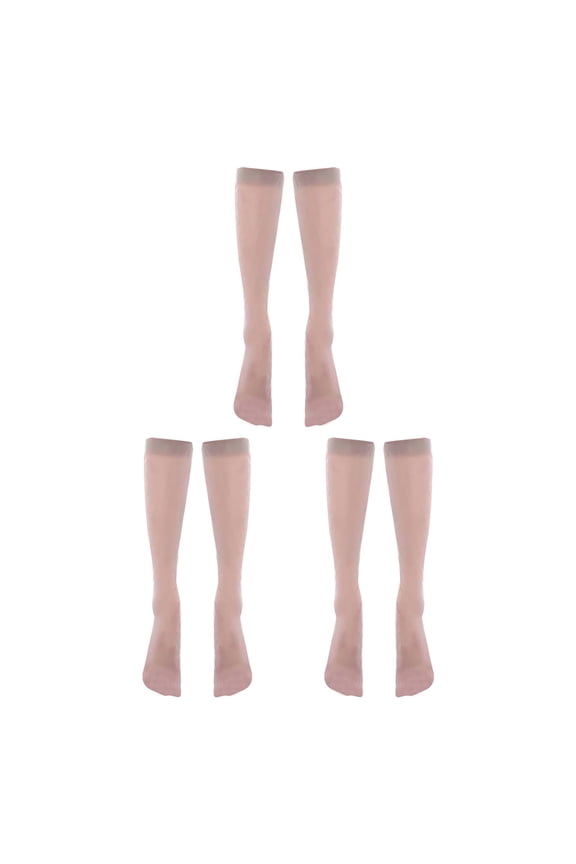 Gray Stockings 3 Pairs Of Women'S Silk Thigh High Socks Nylon Socks for Women'S Party Tights Accessories