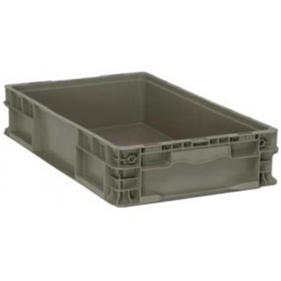 Gray Straight Wall Storage & Shipping Containers - 24 x 15 x 5 in.