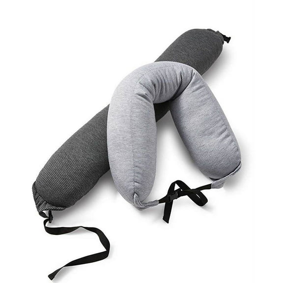 Gray Stripe Blanket Scarf