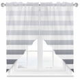 thumbnail image 1 of Gray Stripe Swag Valances for Windows 2 Pack Gradient Swag Kitchen Curtains 36 Inches Long Rod Pocket Short Window Treatment for Kitchen Bathroom 28"x36", 1 of 8