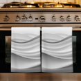 thumbnail image 1 of Gray Striped Kitchen Towels Set of 3, Modern Abstract Art Wave Moire Gradient Absorbent Dish Towels for Kitchen, Microfiber Hand Towel, Quick Drying Tea Towel for Cleaning Decorative Dishcloths, 1 of 7
