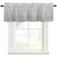 thumbnail image 1 of Gray Striped Kitchen Valances for Windows, Modern Minimalist Vertical Stripes Lines Bathroom Window Valances 42x18 Inch Rod Pocket Window Treatments Valance Curtains for Living Room Bedroom Decor, 1 of 9