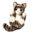 thumbnail image 1 of Gray Striped Kitten Lil Handful 6 inch Plush Toy Stuffed Animal Small, 1 of 5
