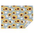 thumbnail image 1 of Gray Sunflower White Flower Pattern Rectangle Tablecloth 60"x84",Waterproof Polyester Rectangle Table Cloth, Wipeable Spillproof Polyester Tablecloth for Dining, Camping, Indoor and Outdoor, 1 of 5