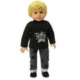 thumbnail image 1 of Gray Super Star Pant Set for 18inch Dolls | American Fashion World, 1 of 2