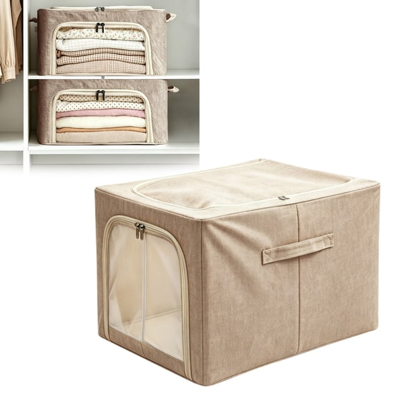 Gray Sweater Storage Bag with Natural Cedar, Moth-Proof and Breathable Closet Organizer for Clothes