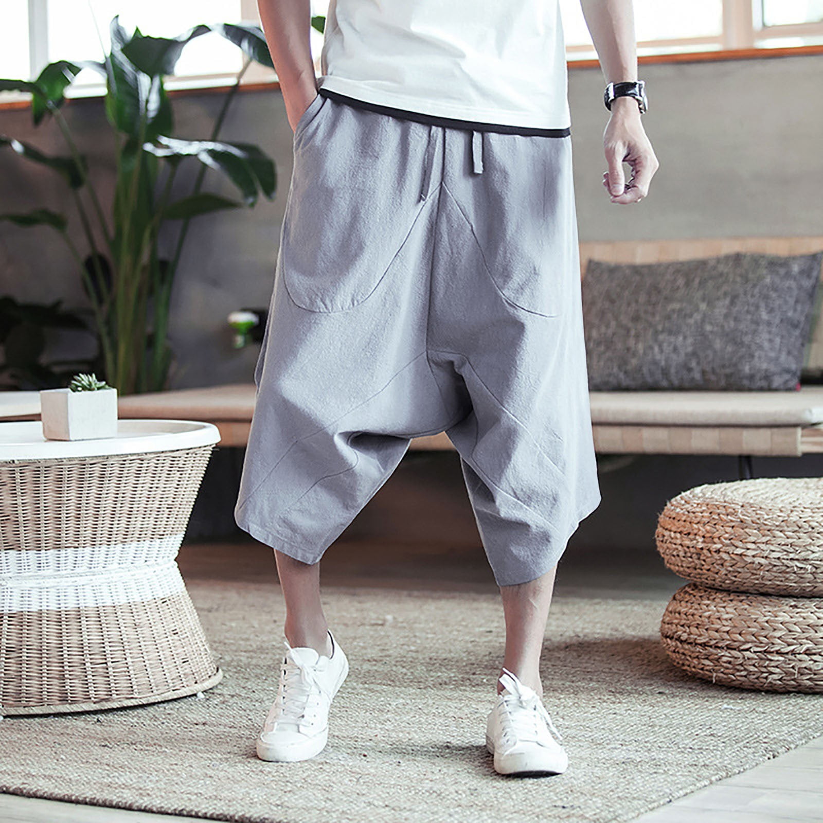 Jeans Men'S Pants Japanese Style Fashion Men Jeans Loose Spliced Designer  Denim Cargo Pants Harem Trousers Slack Bottom Hip Hop Joggers Jeans Men 32  Lightblue : Amazon.co.uk: Fashion
