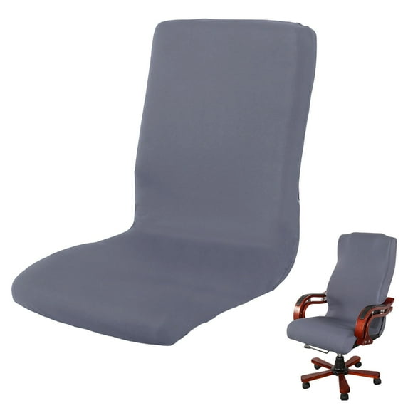 Gray Swivel Chair Cover, Waterproof Protector, Size L, Swivel Chair Cover Stretchy Seat Protector, Armchair Slipcover for Indoor Outdoor Use, Machine Washable, Meiiso