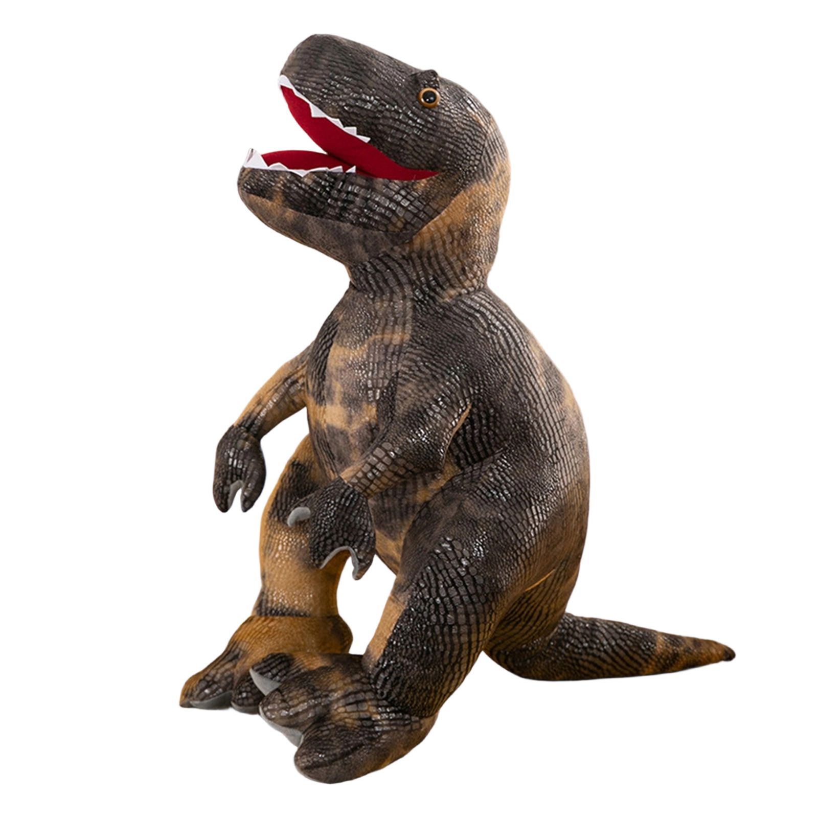 Gray T-Rex Dinosaur Plush Toy Stuffed Animal - Soft Plush Construction, Unbranded, Gray Finish, Realistic Dinosaur Shape - for Kids, Boys, Girls, Toddlers, Bedroom Decoration, Playroom, Birthday Gift