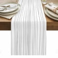 thumbnail image 1 of Gray Table Runner - 72 Inch Long, Kitchen Dining Table Runner Dresser Scarves, Abstract Lines Gradient Minimalist Modern Texture Farmhouse Decor for Coffee Tables Wedding Party Banquet, 1 of 8