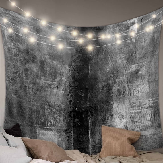 Gray Tapestry for Bedroom Wall Hanging Tapestry, Retro Oil Painting Modern Abstract Art Aesthetics Ceiling Backdrop Tapestries Poster Blanket Wall Decor for Teens Room Living Room Dorm 59" x 79"