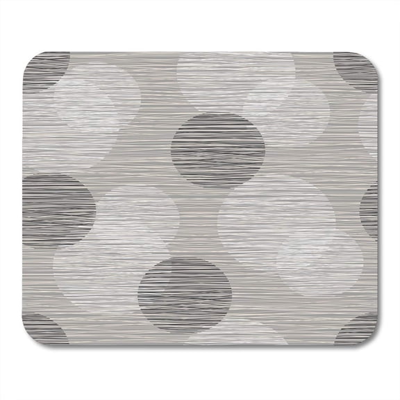 Gray Taupe Material Burlap Fibers Pattern of Circles Polka Dots Tan Canvas Clap Mousepad Mouse Pad Mouse Mat 9x10 inch