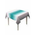 thumbnail image 1 of Gray Teal Green Table Cloth, Modern Gradient Geometric Waterproof Tablecloth for Square Tables, Reusable Washable Fabric Table Cover for Restaurant Kitchen Dining Tables 54"x54", 1 of 6