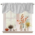thumbnail image 1 of Gray Thin Lines Tie Up Valance Curtains for Windows, Kitchen Curtains Window Treatments, Modern Striped Minimalist Short Window Shades Valances for Bedroom Bathroom Cafe 42"x18", 1 of 8