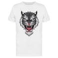 thumbnail image 1 of Gray Tiger Head Design T-Shirt Men -Image by Shutterstock, Male Small, 1 of 2
