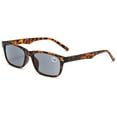 thumbnail image 1 of Gray Tinted Reading Glasses Sunglasses Readers Rectangle Spring Hinges 1.0~4.0, 1 of 3