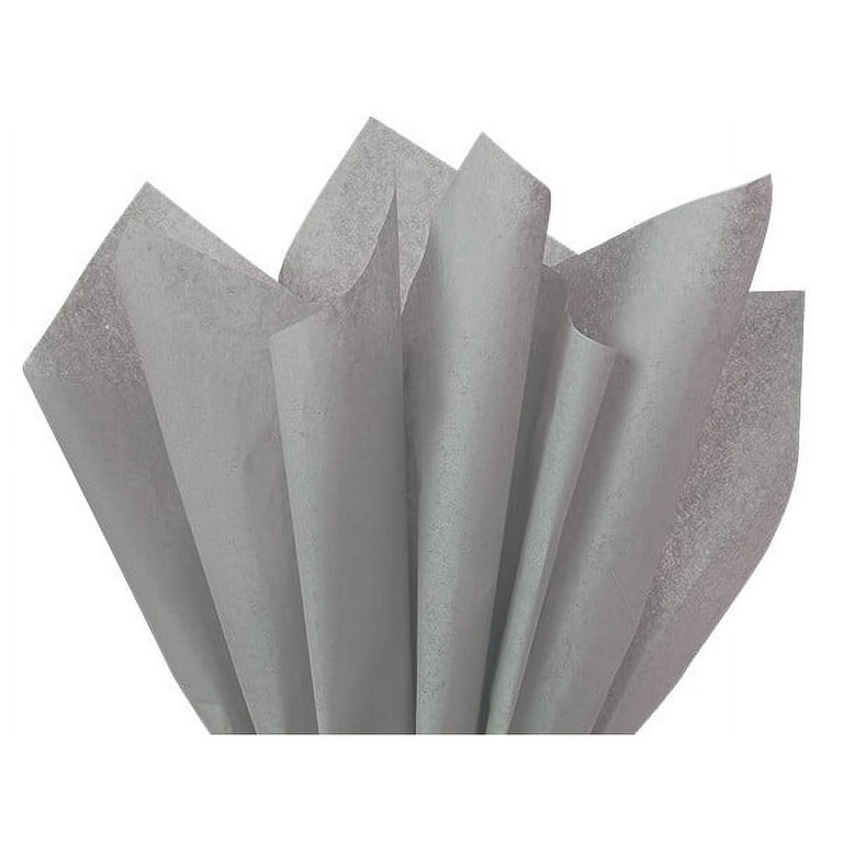 Gray Tissue Paper Squares, Bulk 10 Sheets, Premium Gift Wrap and