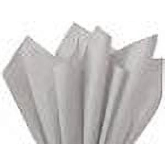 Gray Tissue Paper Squares, Bulk 48 Sheets, Presents by Feronia packaging, Large 20 Inch x 30 Inch