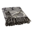 thumbnail image 1 of Gray and White Diamond Patterned Rectangular Cotton Decorative Throw 50" x 60", 1 of 3