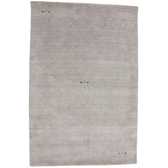 Magic Rugs Steel Gray Pictorial Gabbeh Modern Rug, 6' x 9'