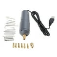 thumbnail image 1 of Gray USB Mini Electric Drill Kit with Drill Bits for Resin Plastic Wood Polymer Clay Jewelry Pendant Making Supplies, 1 of 14