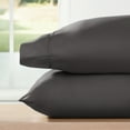 thumbnail image 1 of Noble Linens 2 Piece Pillow Case Set, Gray, King, 1 of 11