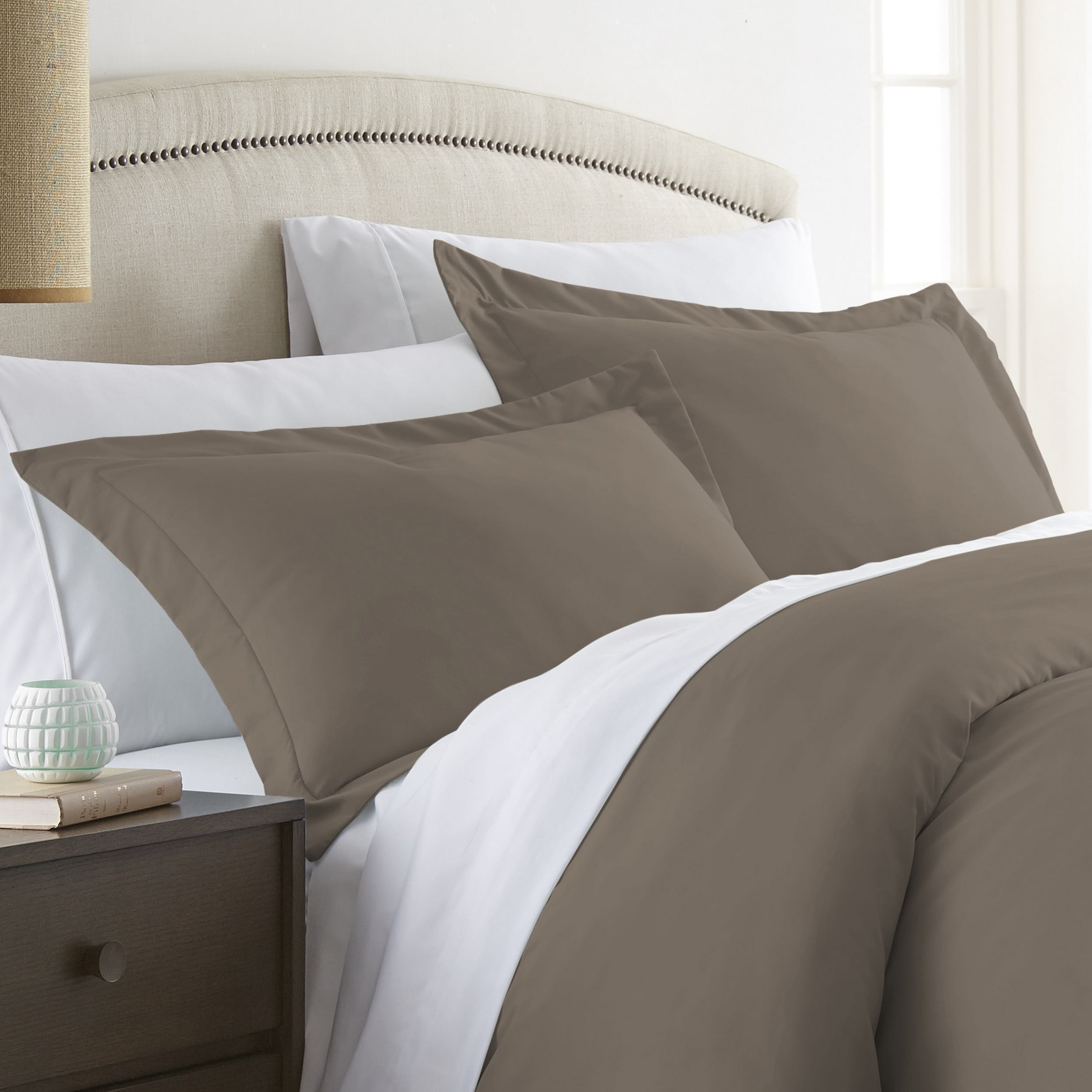 Gray Ultra Soft 2 Piece Pillow Sham Set, King