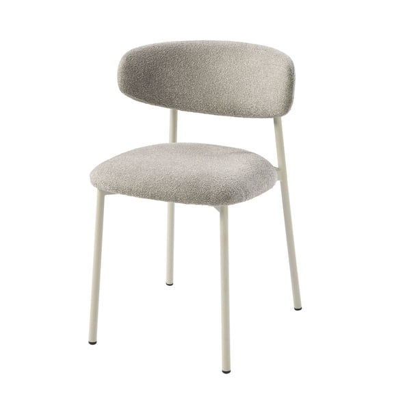 Gray Upholstered Side Chair Set / Stable for Everyday Use