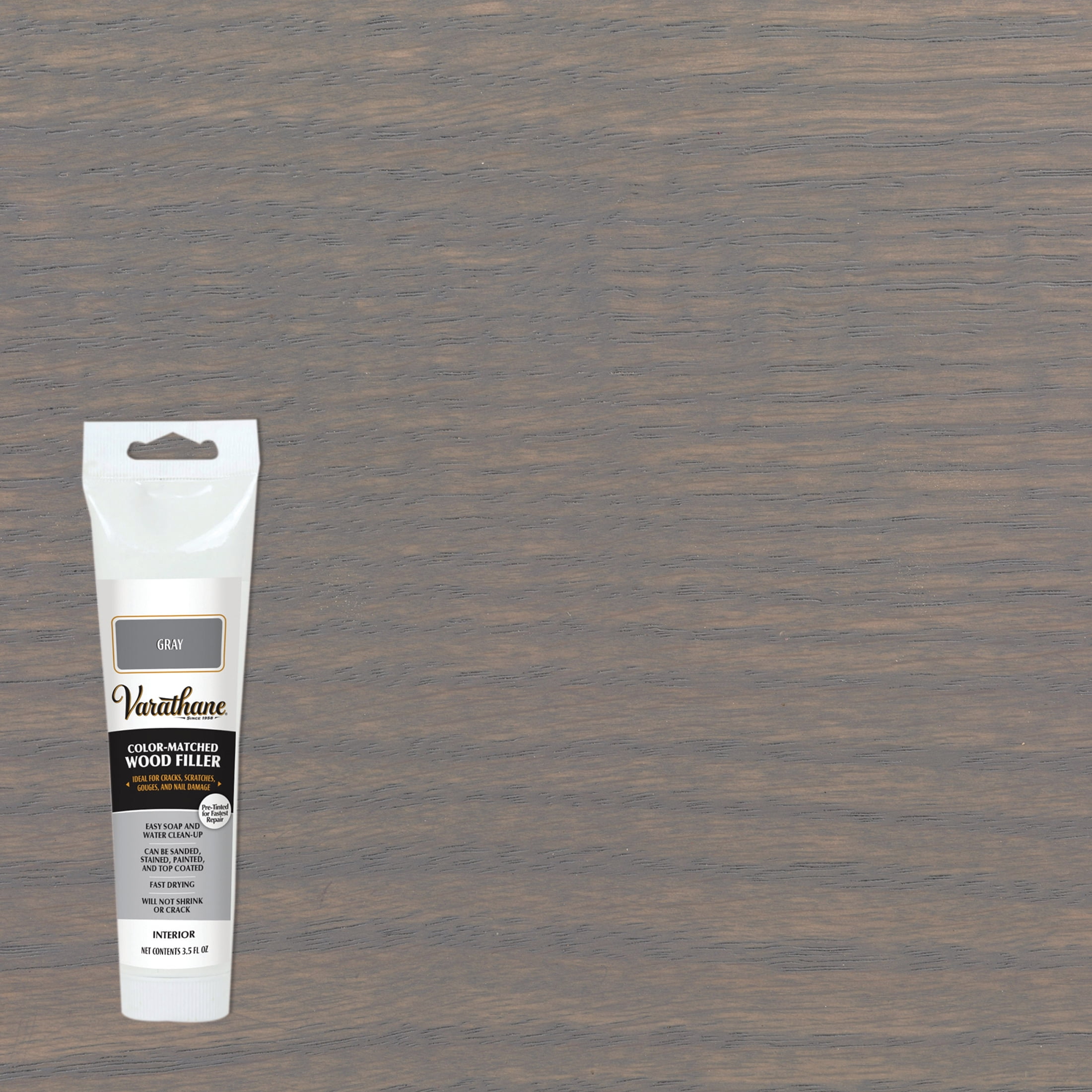 Gray, Varathane Wood Filler374192, 3.5 oz Tube, 4 Pack