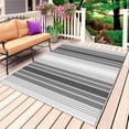 thumbnail image 1 of Gray Vertical Stripes Outdoor Rug 4x6 Ft, Non Slip Washable Area Rug, Retro Simple Neutral Abstract Lines Patio Rugs Carpet Runner, Large Floor Mat for Indoor/Outdoor Deck Porch Camping, 1 of 8