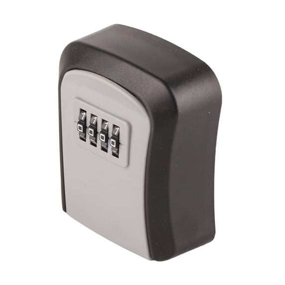 Gray Waterproof 4 Digit Combination Lock Box Wall Mounted Key Storage ...