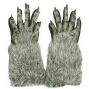 Gray Werewolf Gloves Halloween Costume Accessories, (2 Pieces)