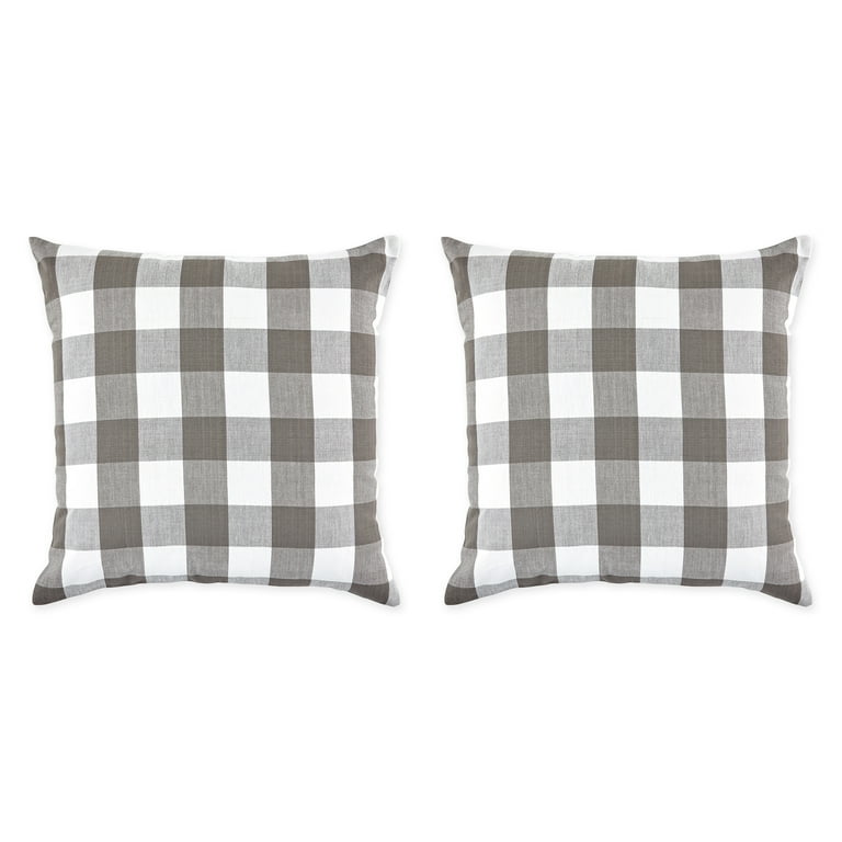 Black and white buffalo check throw pillows online