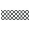 thumbnail image 1 of Gray and White Checkerboard Checkered Pattern Kitchen Rug Mat,Kitchen Runner Rugs Non Skid Washable,Decorative Kitchen Floor Mats for Kitchen,Sink,Laundry,17"x47.2", 1 of 7
