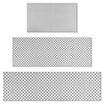 thumbnail image 1 of Gray White Checkered Pattern Kitchen Rugs Sets Of 3,Kitchen Runner Rugs Non Skid Washable,Decorative Kitchen Floor Mats for Kitchen,Sink,Laundry,17"x30"+ 17"x47" + 17"x59", 1 of 6