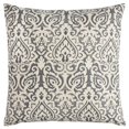 thumbnail image 1 of Gray & White Distressed Damask Throw Pillow, 1 of 1