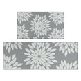 thumbnail image 1 of Gray and White Floral Pattern Kitchen Rugs Sets Of 2,Anti Fatigue Kitchen Mat Rugs Non Slip Washable,Decorative Kitchen Floor Mats for Kitchen,Sink,Laundry,17"x30"+17"x47", 1 of 7