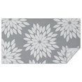 thumbnail image 1 of Gray and White Floral Pattern Rectangle Tablecloth 60"x102",Waterproof Polyester Rectangle Table Cloth, Wipeable Spillproof Polyester Tablecloth for Dining, Camping, Indoor and Outdoor, 1 of 6
