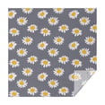 thumbnail image 1 of Gray White Flower Pattern Square Tablecloth,Waterproof Square Table Cover,Wipeable Spillproof Washable Table Cover for Home Kitchen Party Decor 60"x60"(152x152cm), 1 of 6