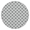 thumbnail image 1 of Gray and White Geometric Lattice Pattern Round Fitted Tablecloth with Elastic Edge,Dining Table Cover Waterproof,Outdoor Round Tablecloth for Camping,Dining,Indoor and Outdoor, 1 of 7